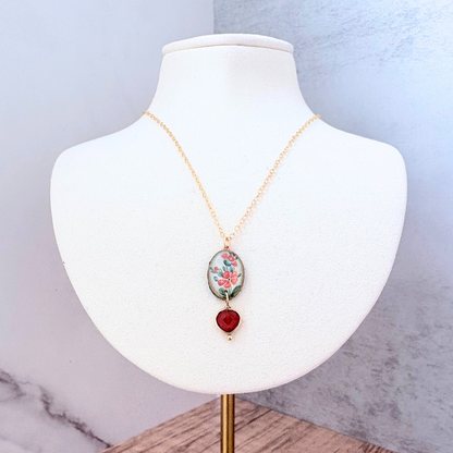 Pixie Necklace — Edit 3 — Orange Flower