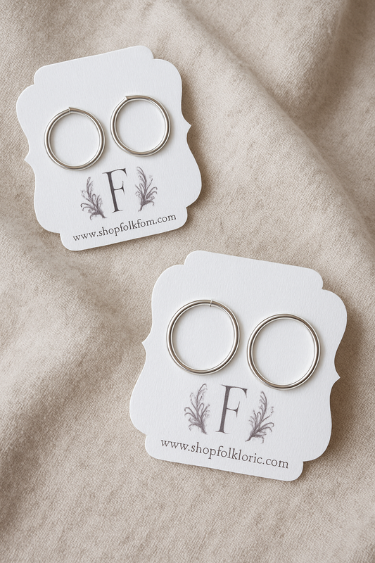 BLACK FRIDAY - Sterling Silver Hoop Earrings