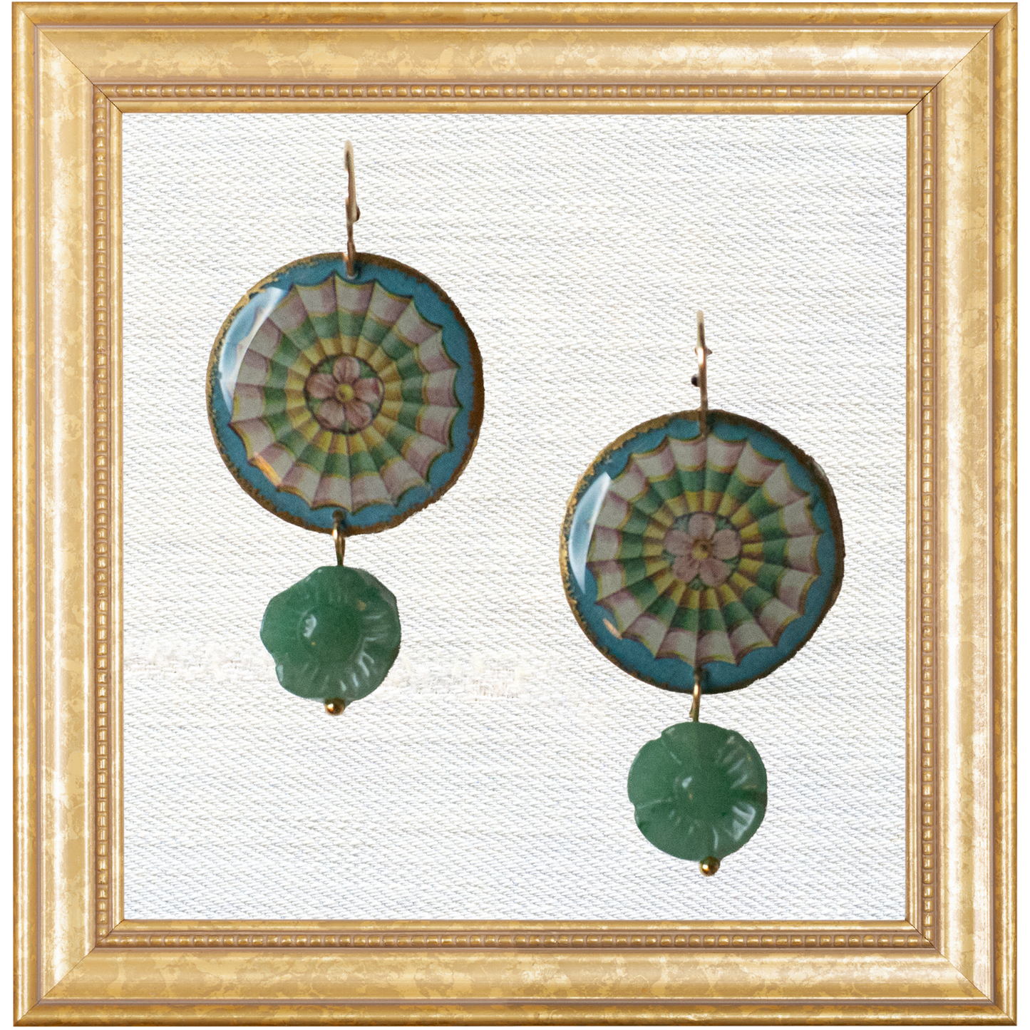 Neoclassical Rosette Bloom Dangles