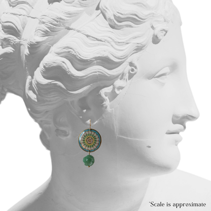 Neoclassical Rosette Bloom Dangles