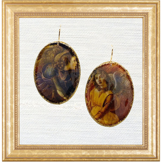 Botticelli Angel Cameo Dangles