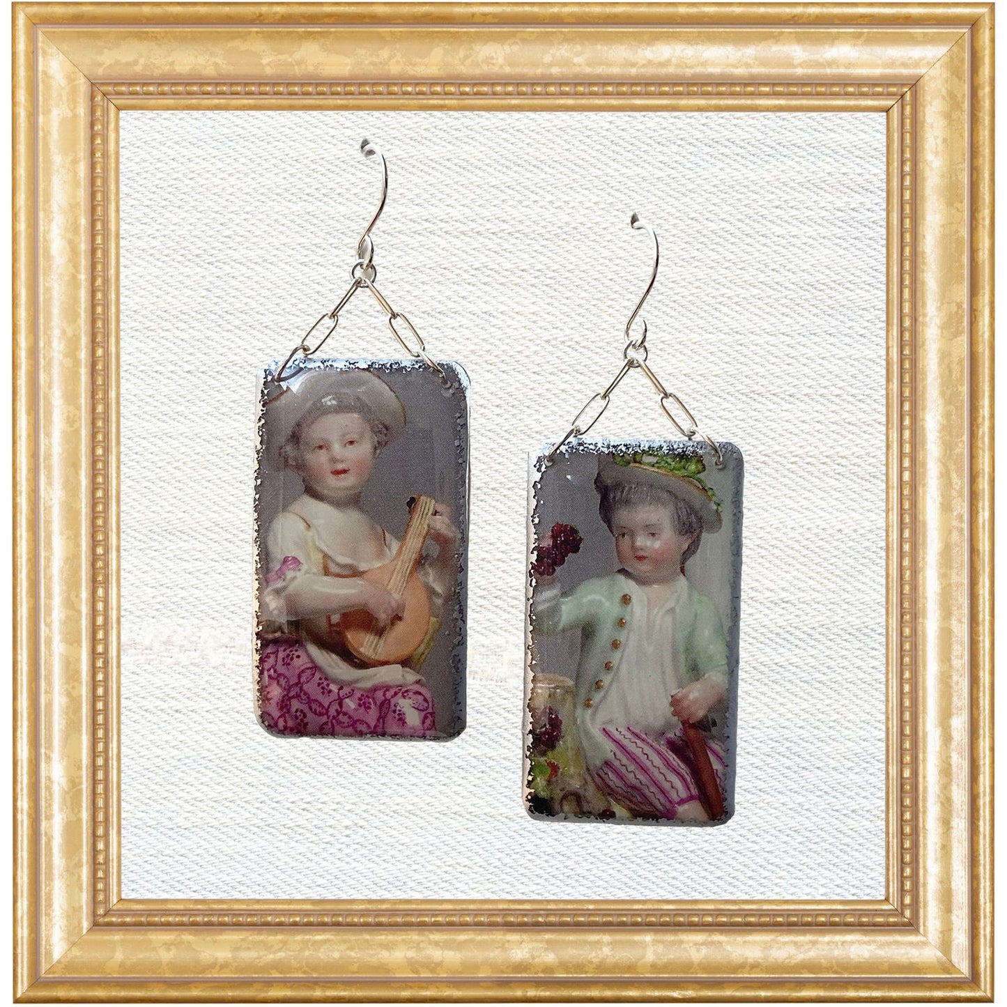 Meissen Figures Chain Dangles