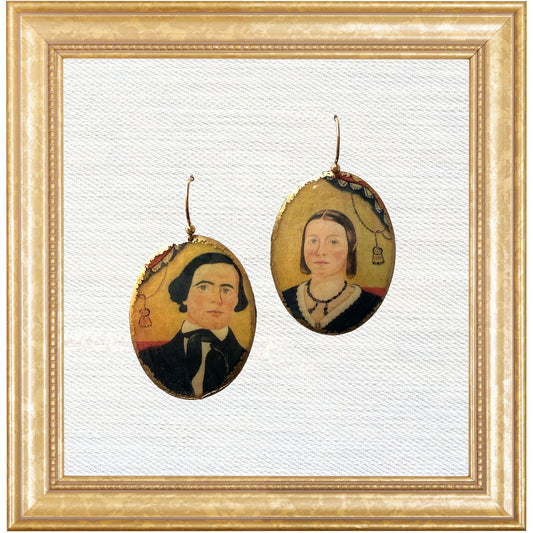 American Ancestor Cameo Dangles