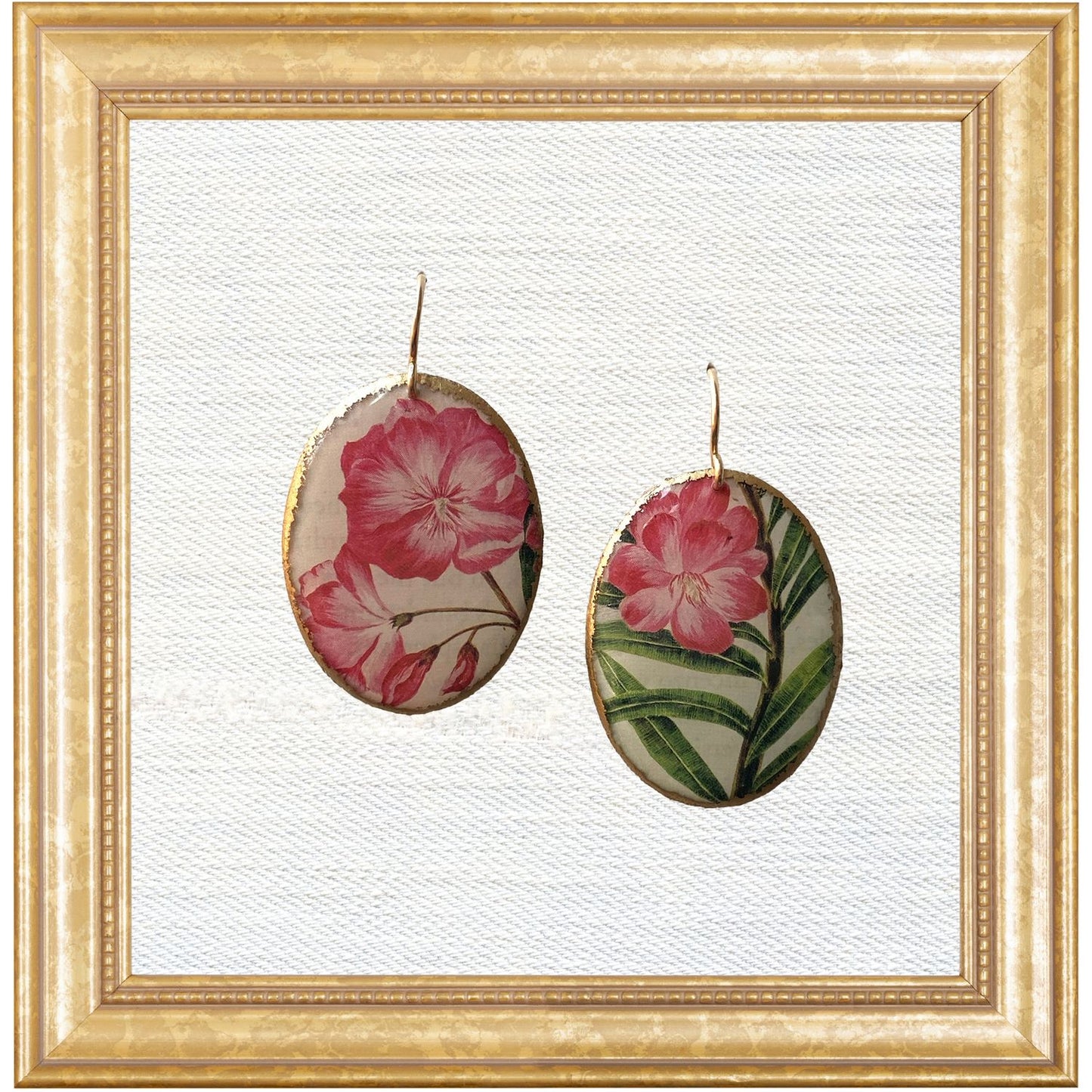 Oleander Cameo Dangles