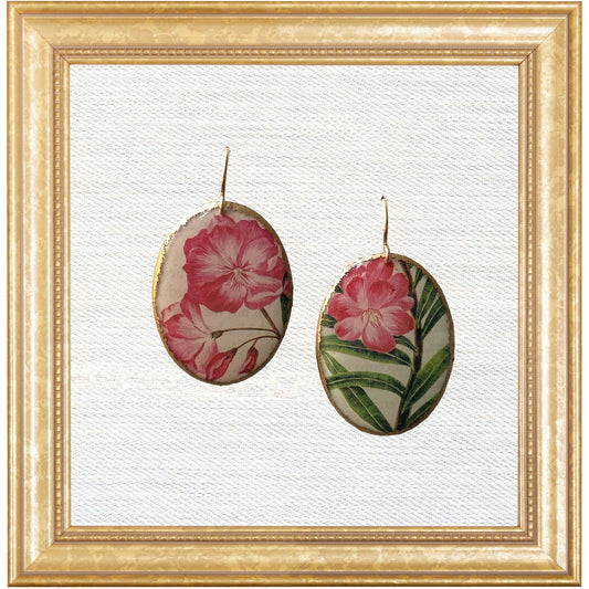 Oleander Cameo Dangles