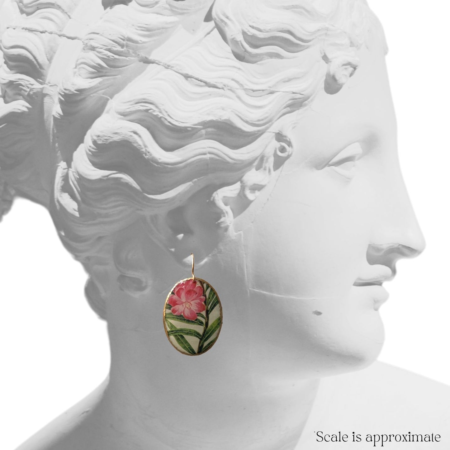 Oleander Cameo Dangles