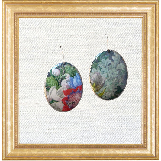 17th c. Dutch Still Life Cameo Dangles