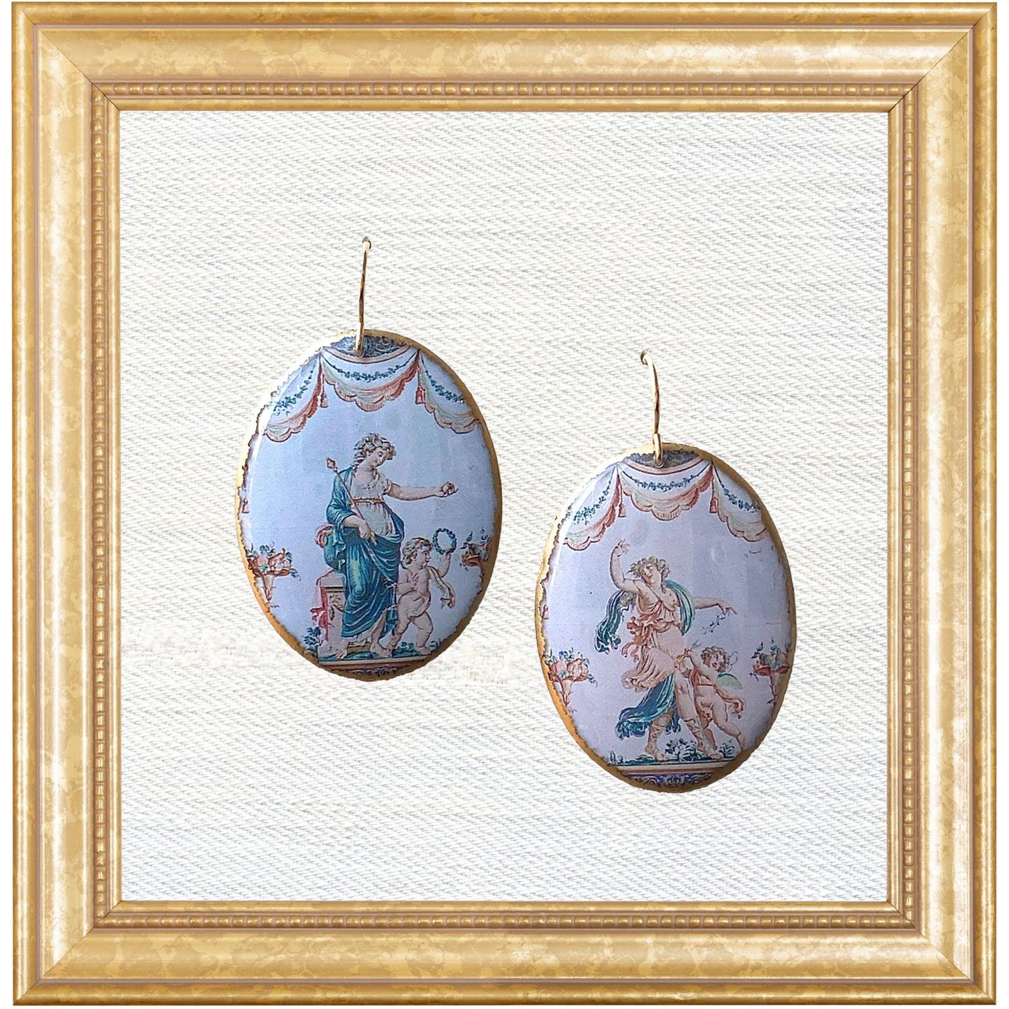 Venus and Minerva Cameo Dangles