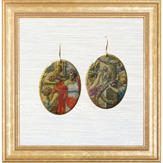 Mattäus Merian’s Florilegium Cameo Dangles