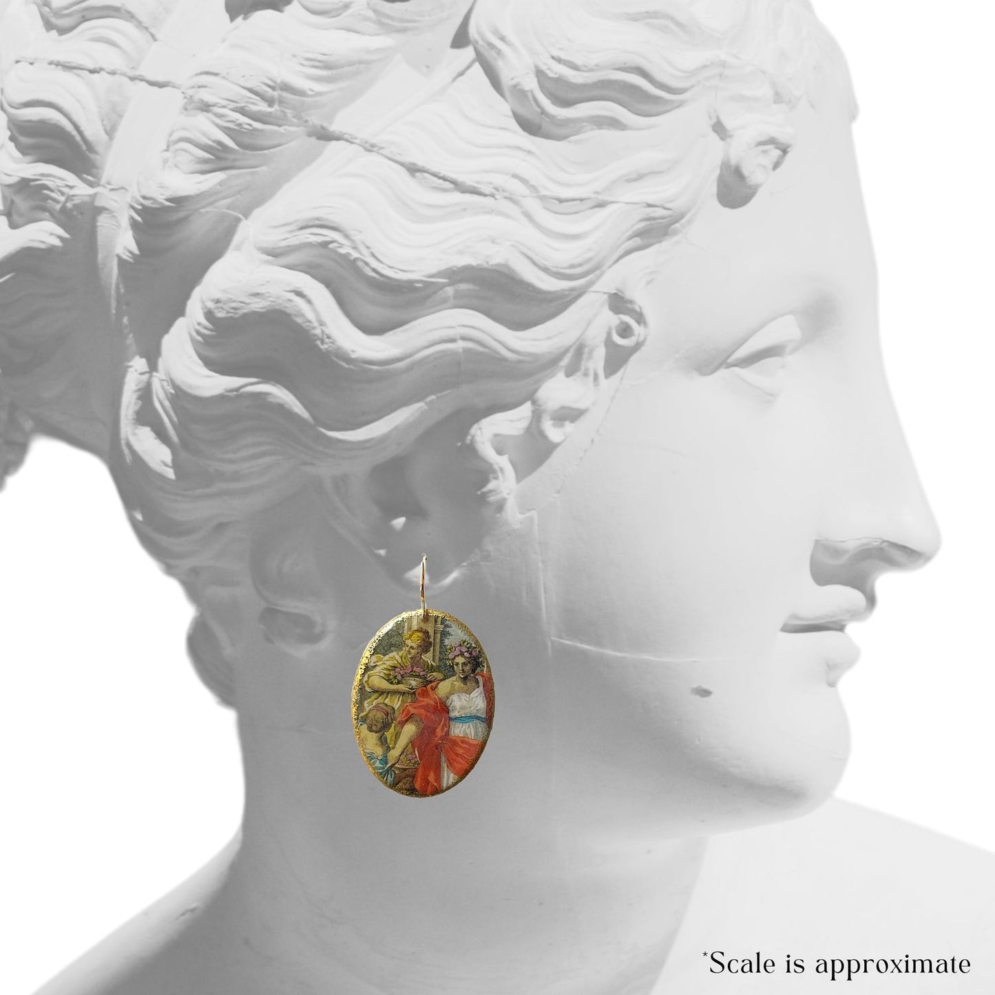 Mattäus Merian’s Florilegium Cameo Dangles