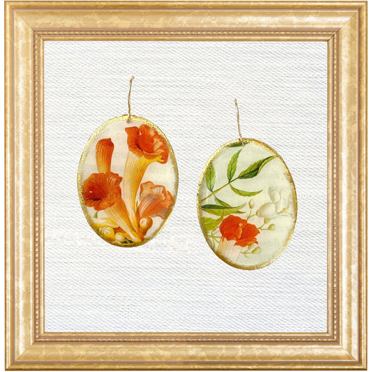 1748 Begonia Cameo Dangles