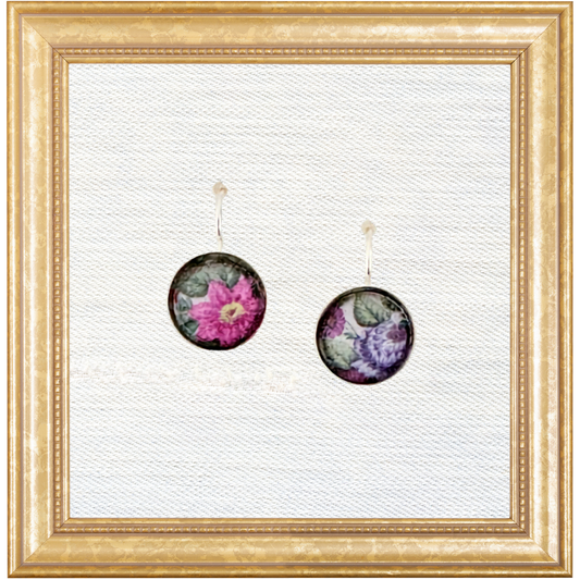 Botanical Porcelain Hooks Earrings