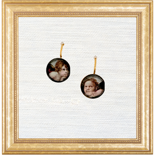 Raphael Cherub Hook Earrings