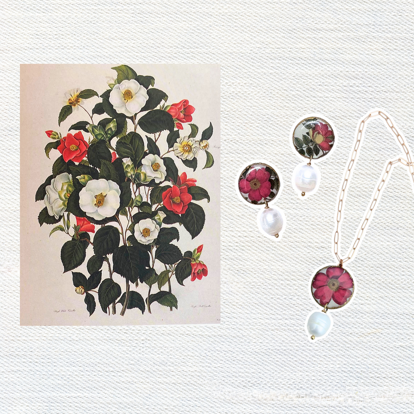 Camellia Bloom Morgaine Pendant