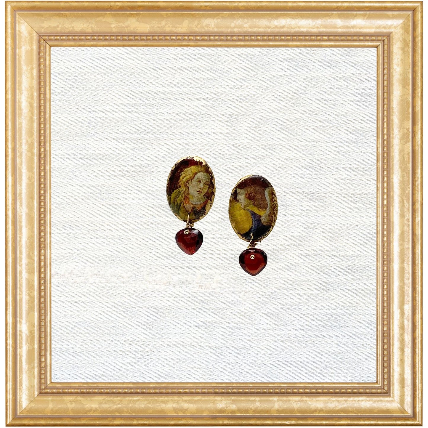 Botticelli San Marco Pixie Studs with Garnet