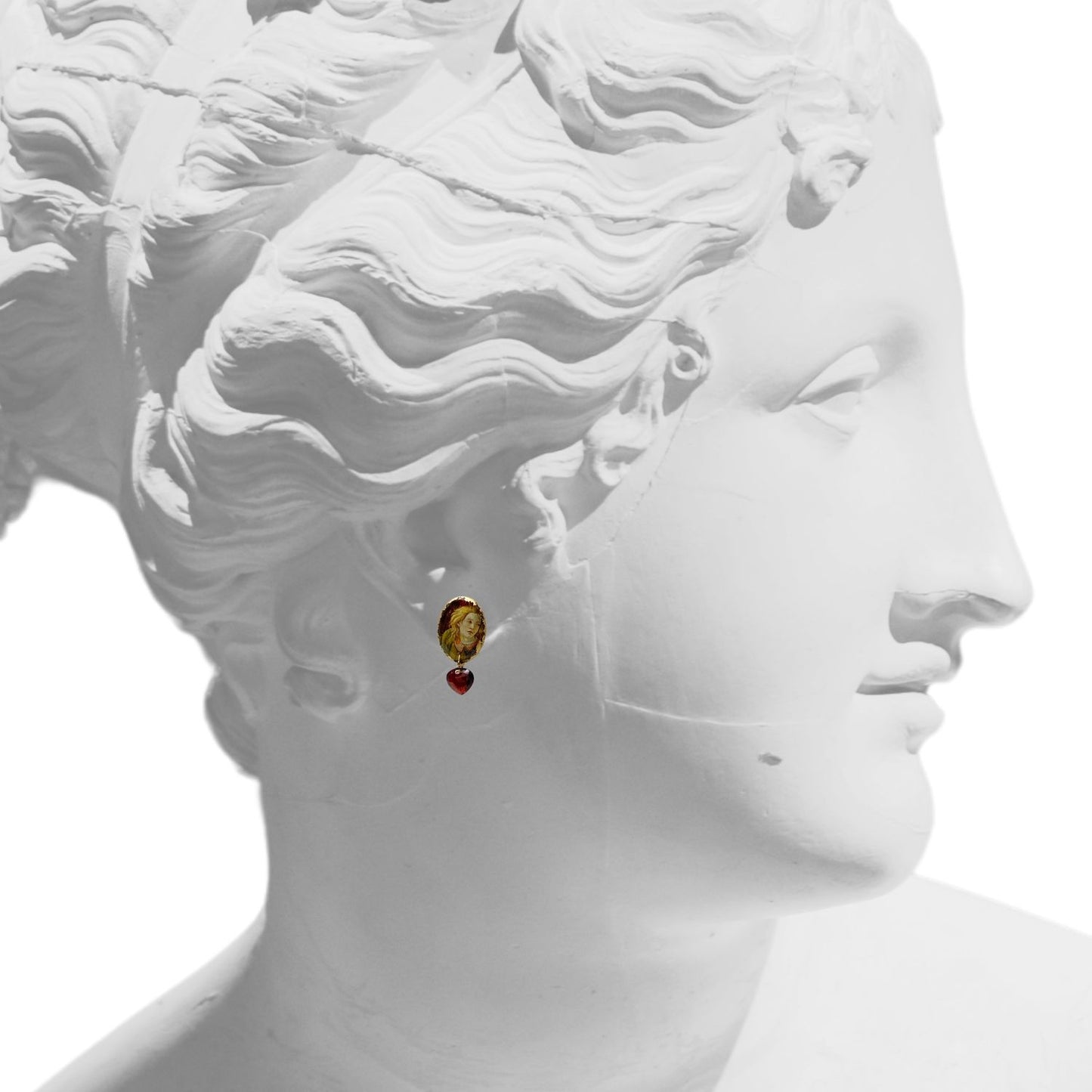 Botticelli San Marco Pixie Studs with Garnet