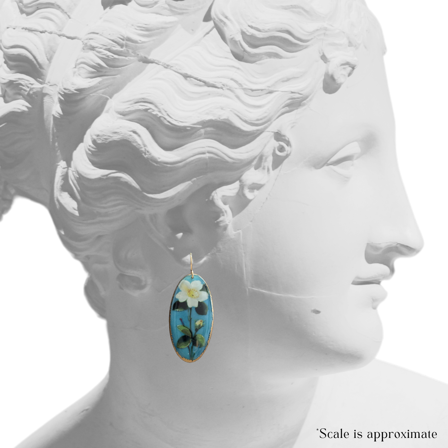 Minton Rose Shield Dangles