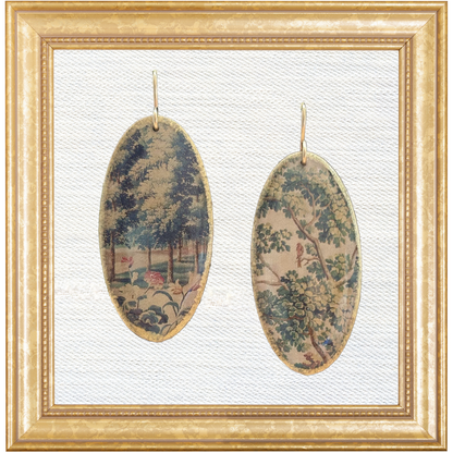 Brussels Tapestry Shield Dangles