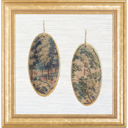 Brussels Tapestry Shield Dangles
