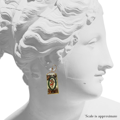 The World & The Star Tarot Chain Dangles