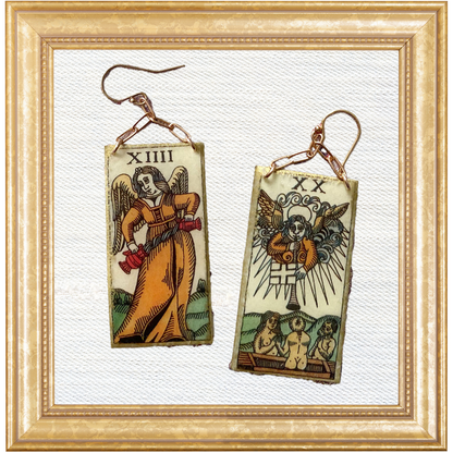 Temperance & Judgement Tarot Chain Dangles
