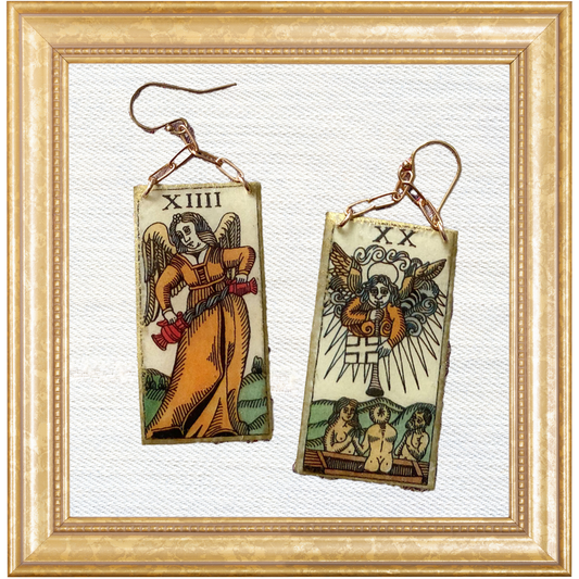 Temperance & Judgement Tarot Chain Dangles