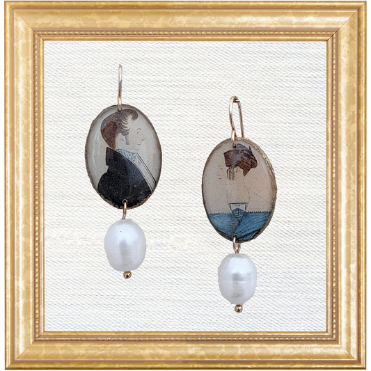 Justus DaLee Dangles with Freshwater Pearls — Nathaniel & Mary Crocker Portraits