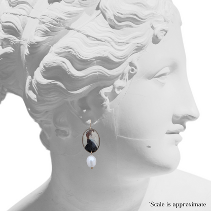 Justus DaLee Dangles with Freshwater Pearls — Nathaniel & Mary Crocker Portraits