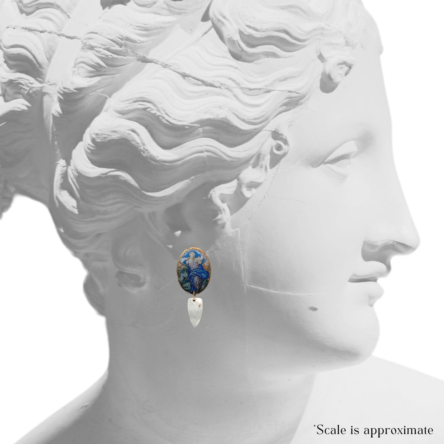 Terchi Goddess Victoria Studs with Moonstone