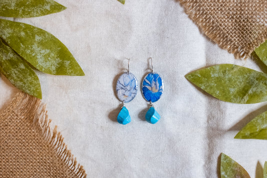 Iris Victoria Earrings with Turquoise