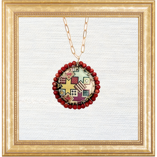The Aubusson Collection Stitched Bloom Necklace