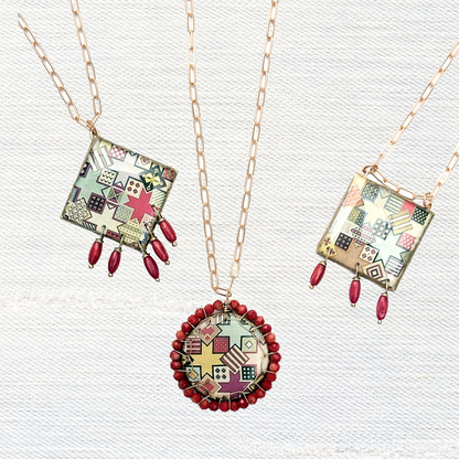 The Aubusson Collection Stitched Bloom Necklace