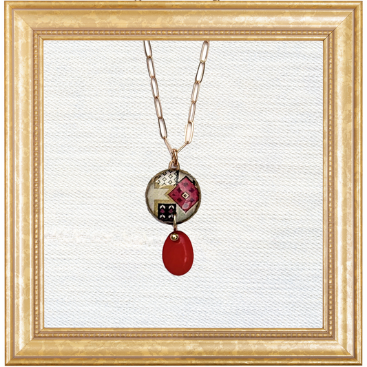 The Aubusson Collection Dulcet Necklace with Coral