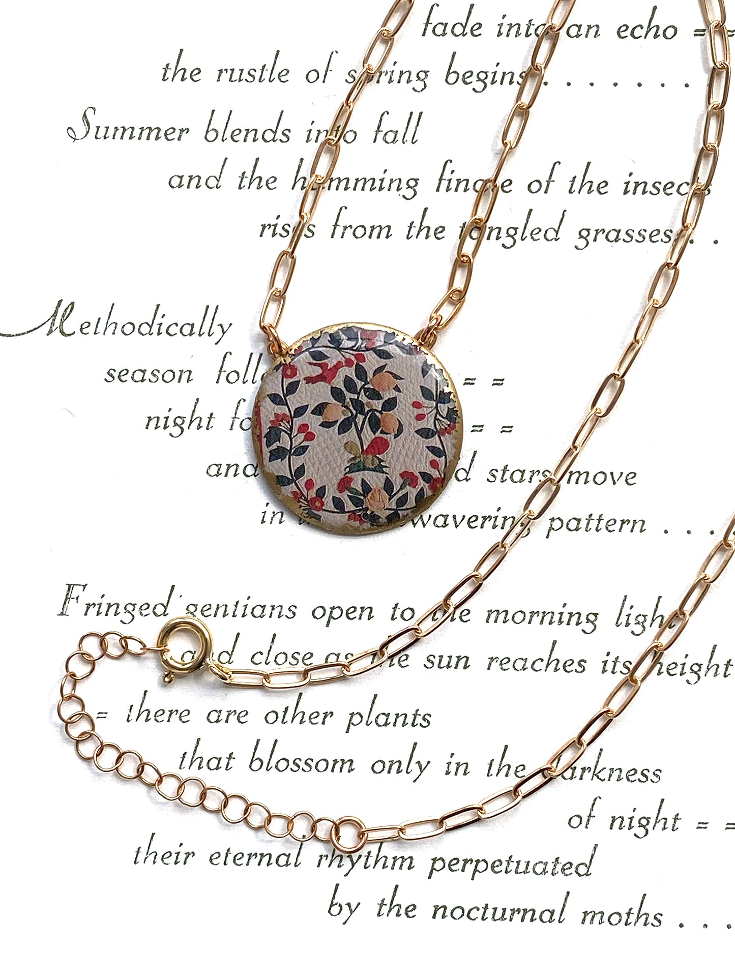 Americana Quilt Bloom Necklace