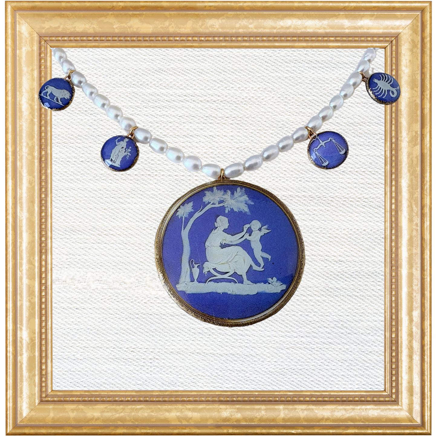 Wedgewood Zodiac Garland Necklace