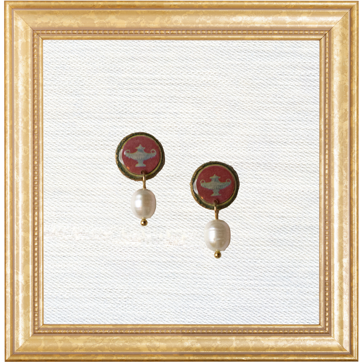 Urn Dulcet Studs with Pearls
