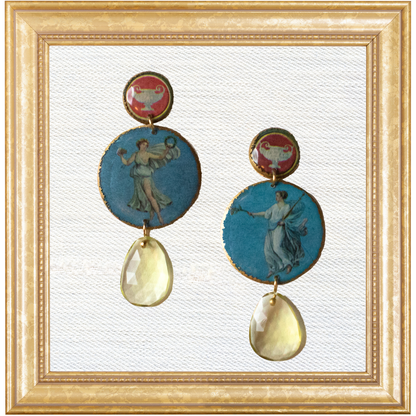 Syon Muse Frances Dangles with Lemon Quartz